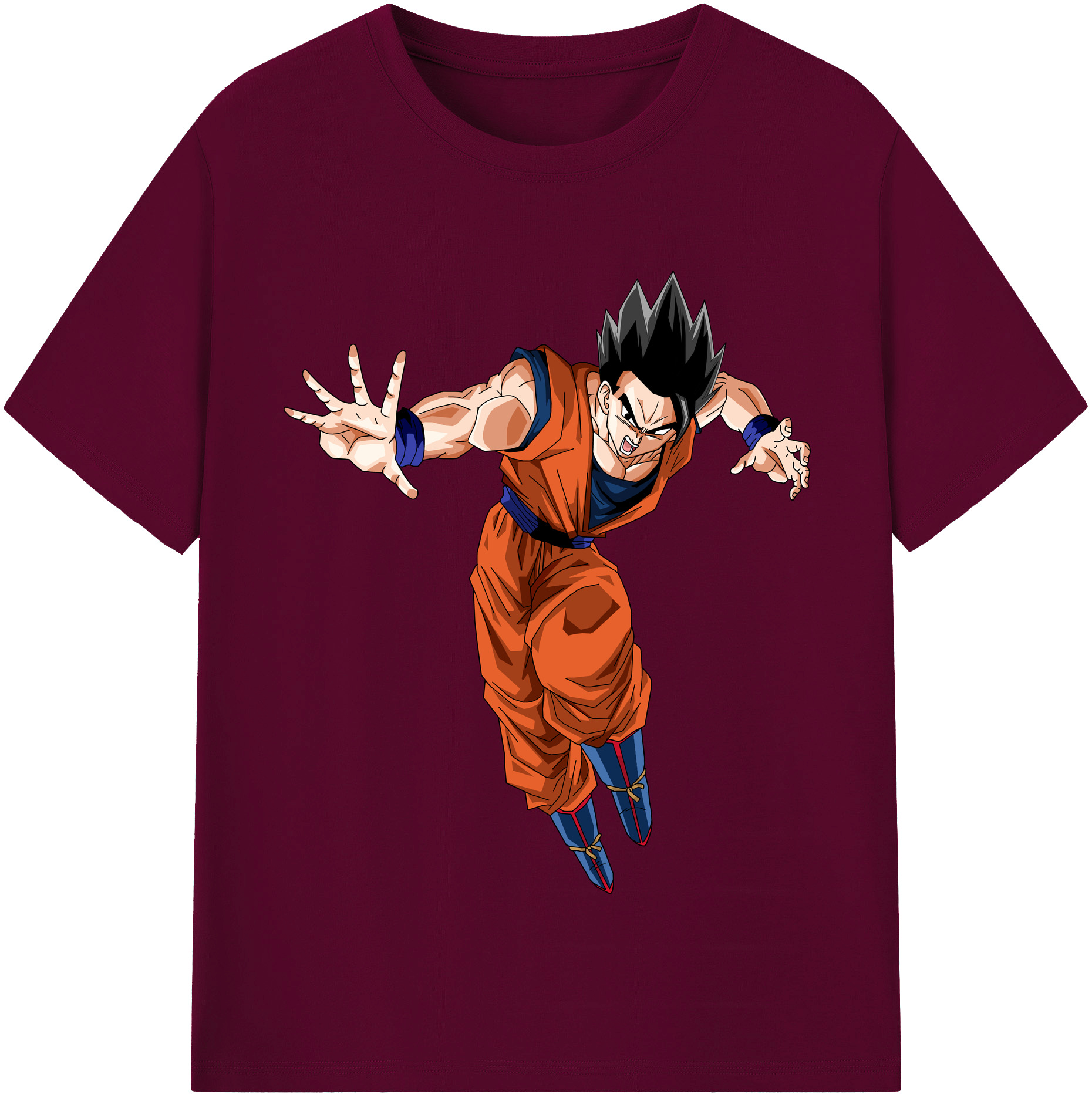 （画像用） ドラゴンボール 孫 悟飯（そんごはん）DRAGON BALL Son Gohan レディースカジュアルプリントTシャツ（綿100％）